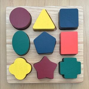 🌱Shapes and Colors Wooden Puzzle